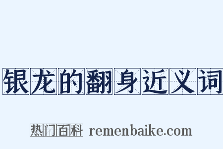 银龙的翻身近义词是什么意思的图片